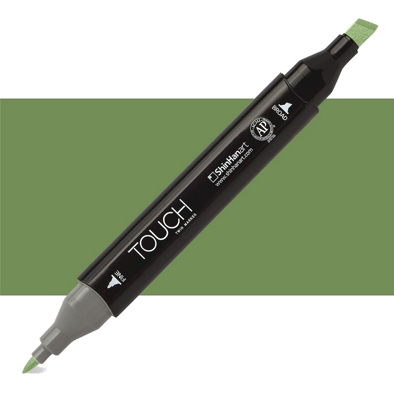Lihová fixa TOUCH oboustranná Fine & Chisel, GY235 Sap green