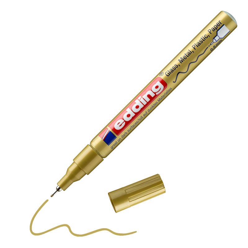 Lakový popisovač EDDING 780, zlatý