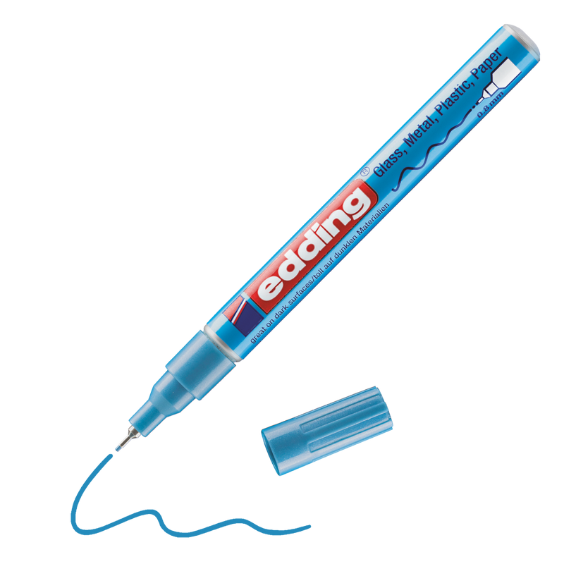 Lakový popisovač EDDING 780, metalicky modrý