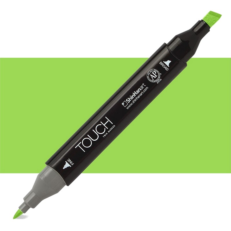Lihová fixa TOUCH oboustranná Fine & Chisel, GY236 Spring green
