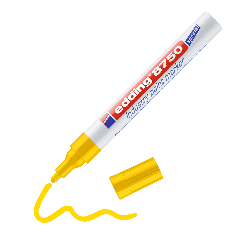 Lakový popisovač EDDING 8750 průmyslový, žlutý