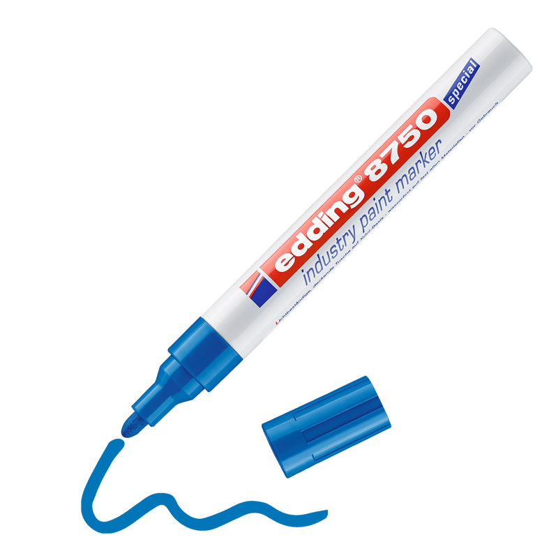 Lakový popisovač EDDING 8750 průmyslový, modrý