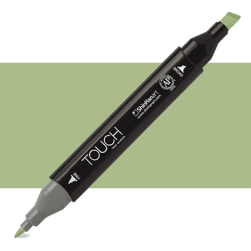 Lihová fixa TOUCH oboustranná Fine & Chisel, GY237 Willow green