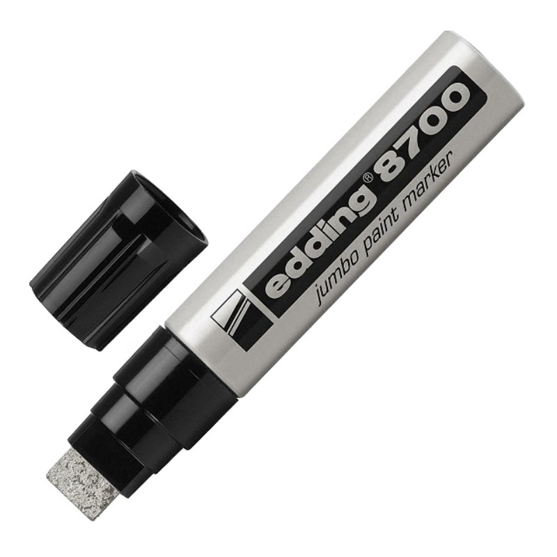 Lakový popisovač EDDING 8700 JUMBO, stříbrný
