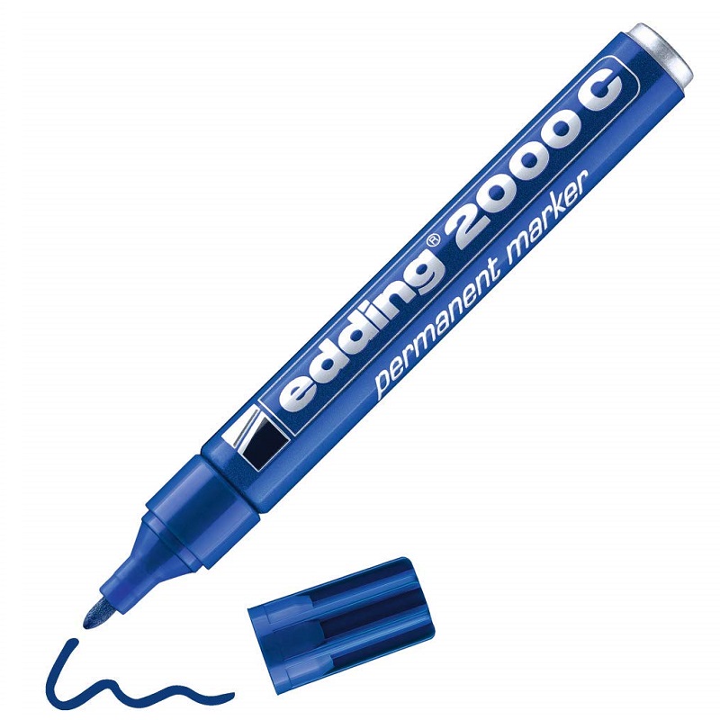 Permanentní popisovač EDDING 2000 C, modrý
