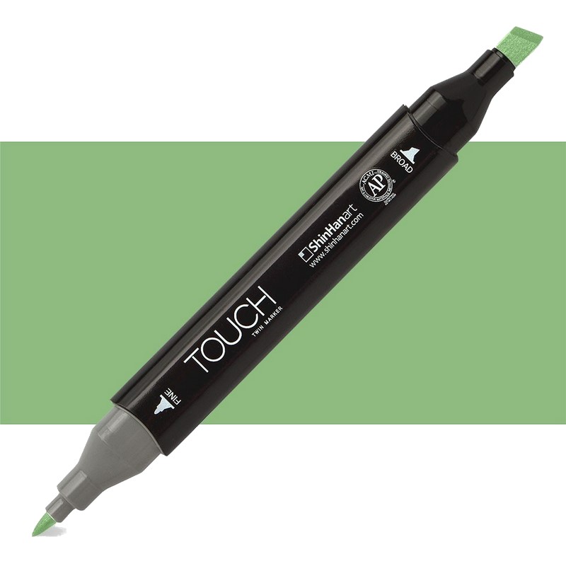 Lihová fixa TOUCH oboustranná Fine & Chisel, G242 Cobalt green pale