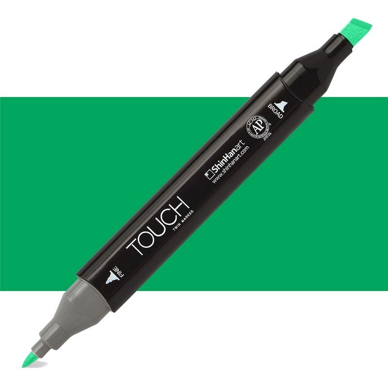 Lihová fixa TOUCH oboustranná Fine & Chisel, G243 Green deep