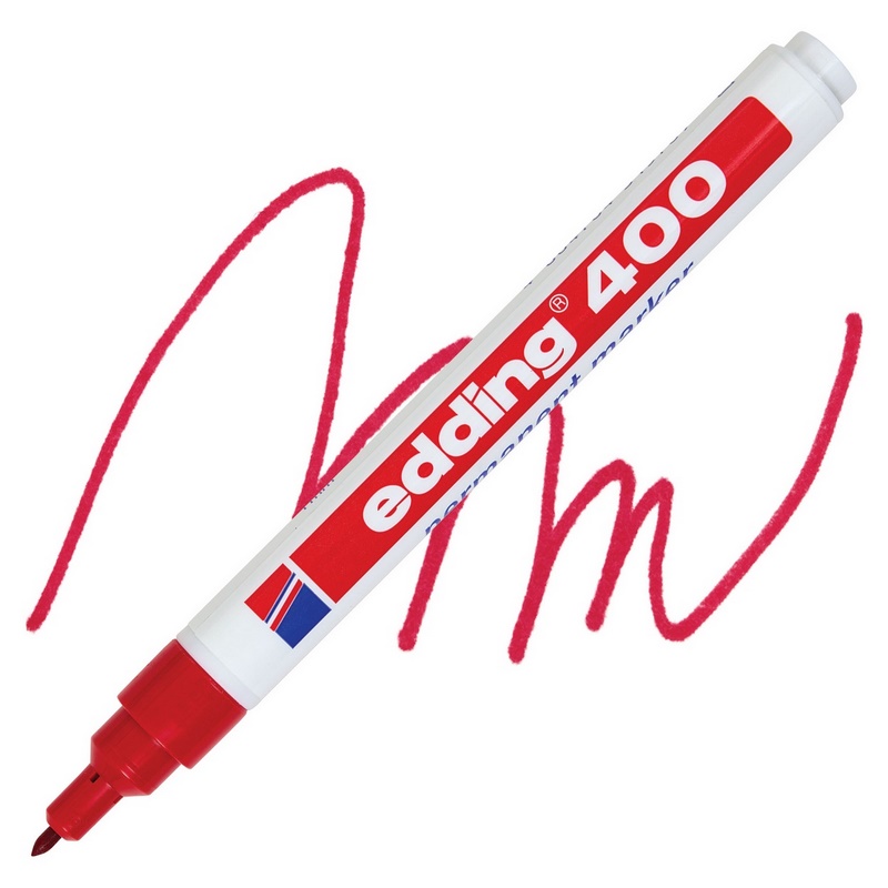 Permanentní popisovač EDDING 400, červený