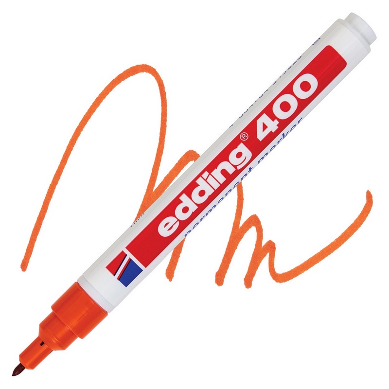 Permanentní popisovač EDDING 400, oranžový