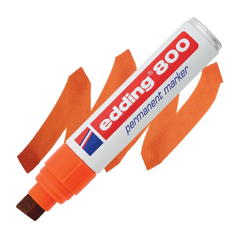 Permanentní popisovač EDDING 800, oranžový