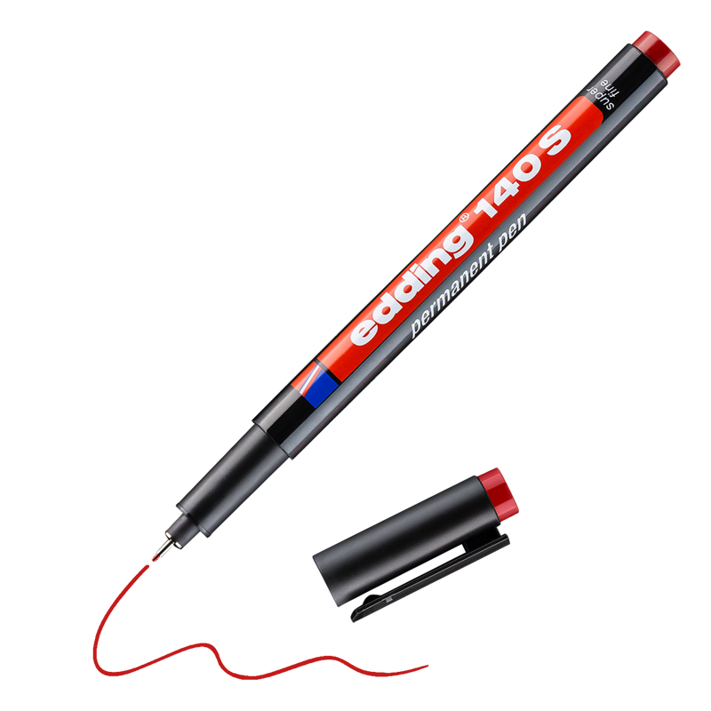 Permanentní popisovač EDDING 140 S OHP, červený