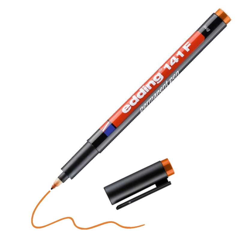 Permanentní popisovač EDDING 141 F OHP, oranžový