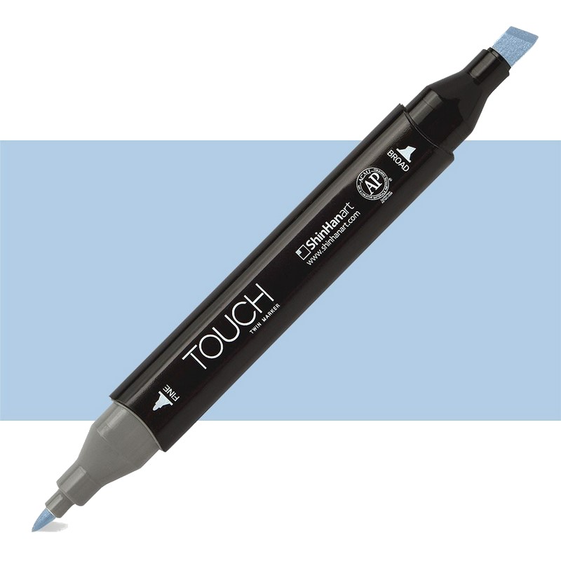 Lihová fixa TOUCH oboustranná Fine & Chisel, PB272 Grayish blue pale