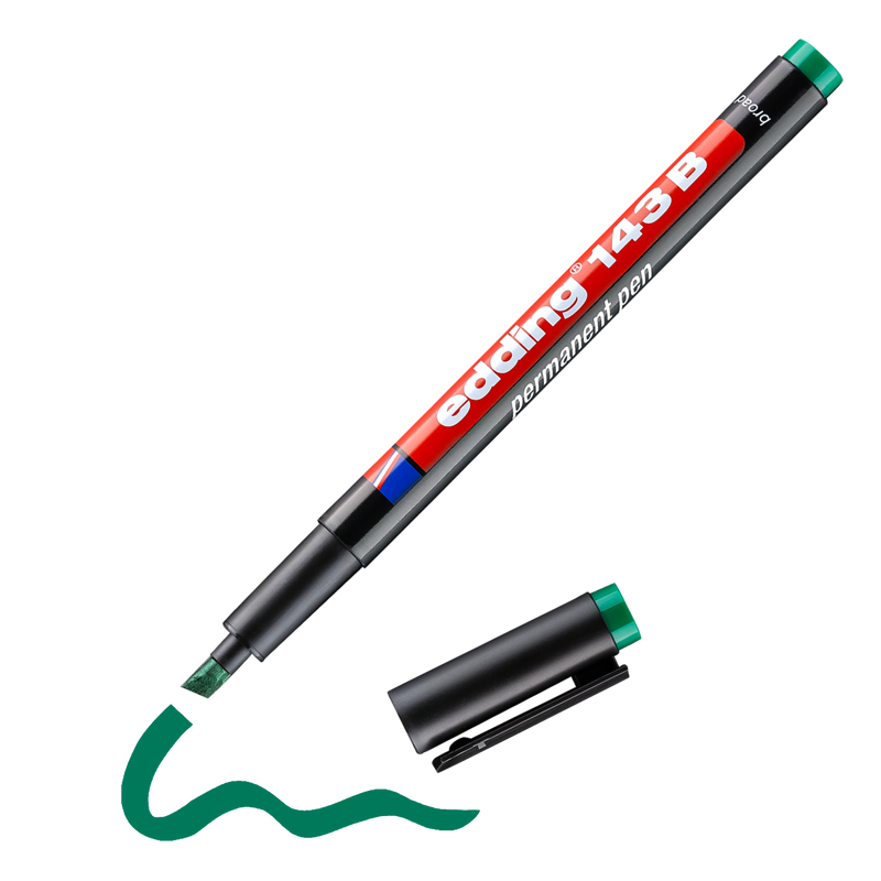Permanentní popisovač EDDING 143 B OHP, zelený