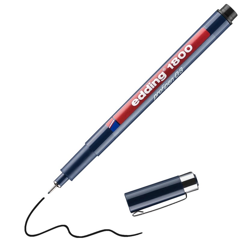 Liner EDDING 1800 Profipen, černý 0,3mm