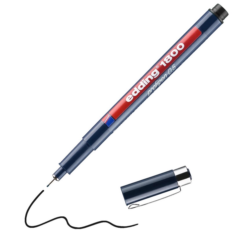 Liner EDDING 1800 Profipen, černý 0,5mm