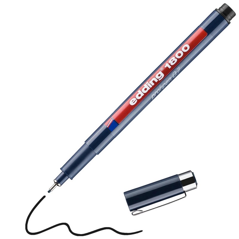Liner EDDING 1800 Profipen, černý 0,7mm