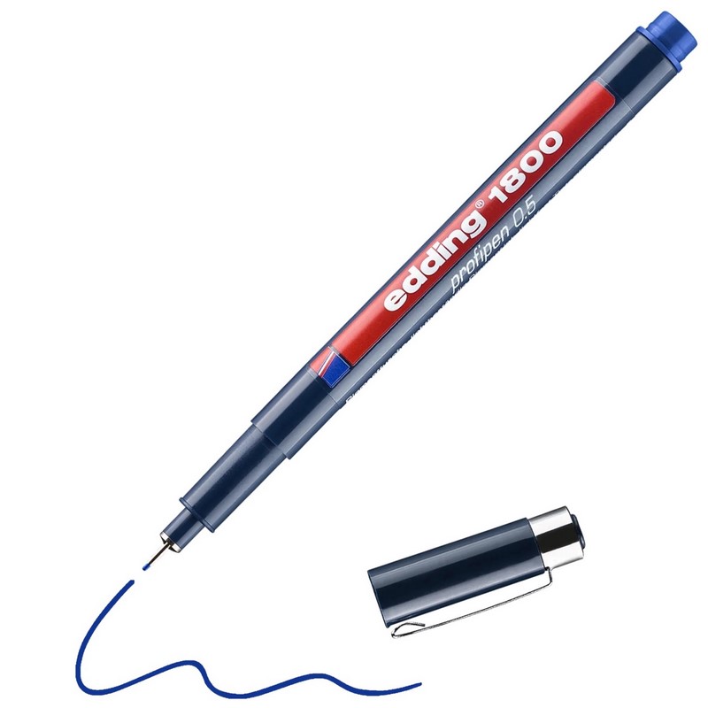 Liner EDDING 1800 Profipen, modrý 0,5mm