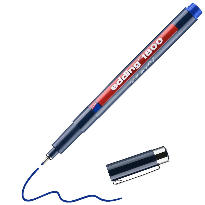 Liner EDDING 1800 Profipen, modrý 0,7mm