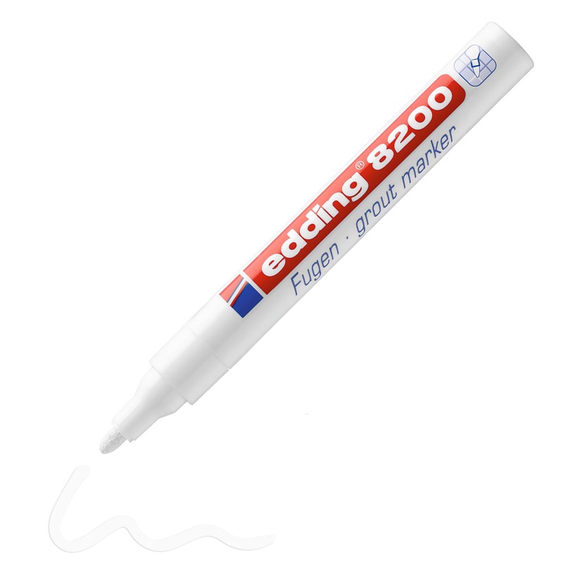 Popisovač na spáry EDDING 8200, bílý