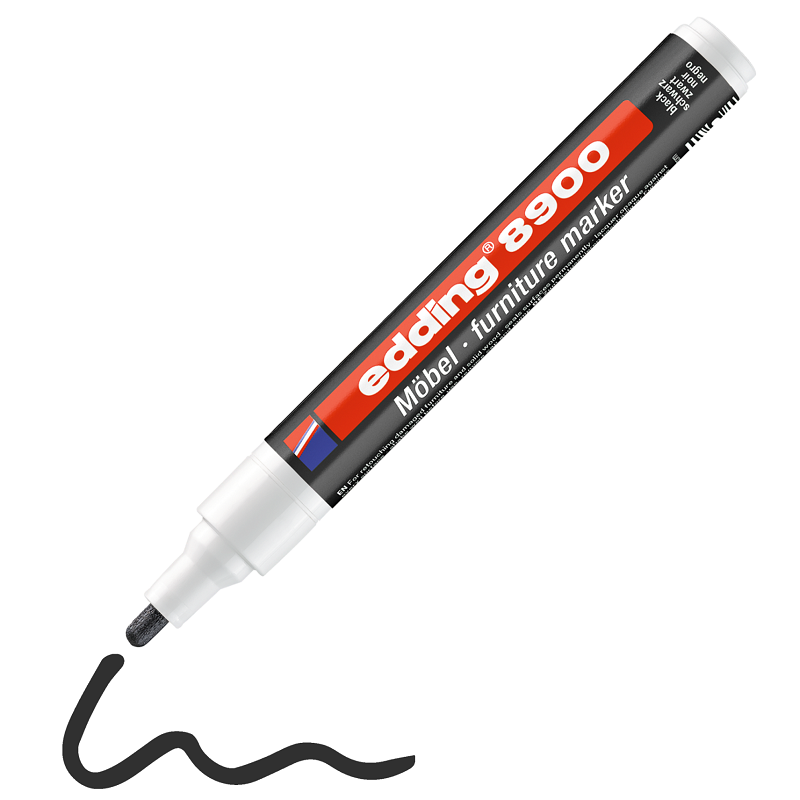 Opravný popisovač na nábytek EDDING 8900, černý