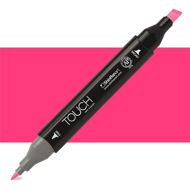 Lihová fixa TOUCH oboustranná Fine & Chisel, RP291 Primary magenta