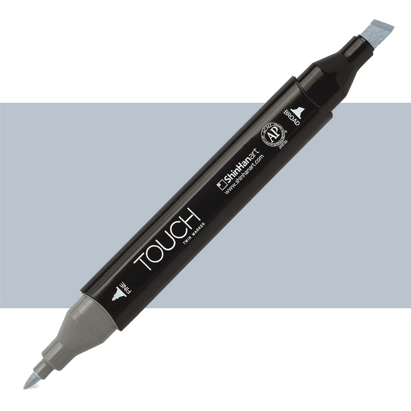 Lihová fixa TOUCH oboustranná Fine & Chisel, BG3 Blue grey