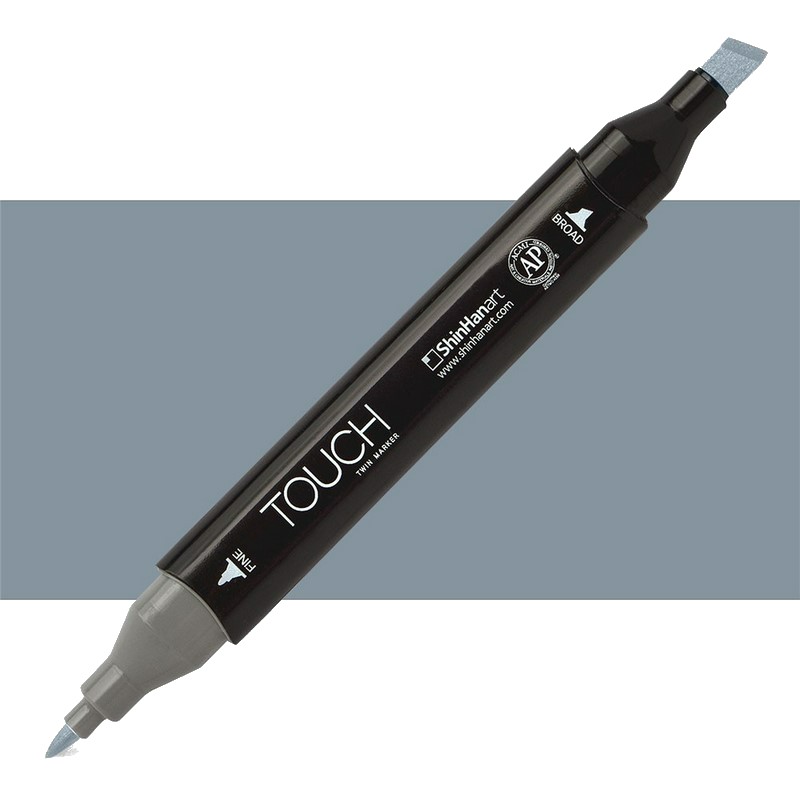 Lihová fixa TOUCH oboustranná Fine & Chisel, BG5 Blue grey