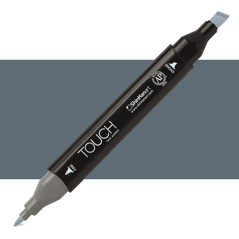 Lihová fixa TOUCH oboustranná Fine & Chisel, BG7 Blue grey