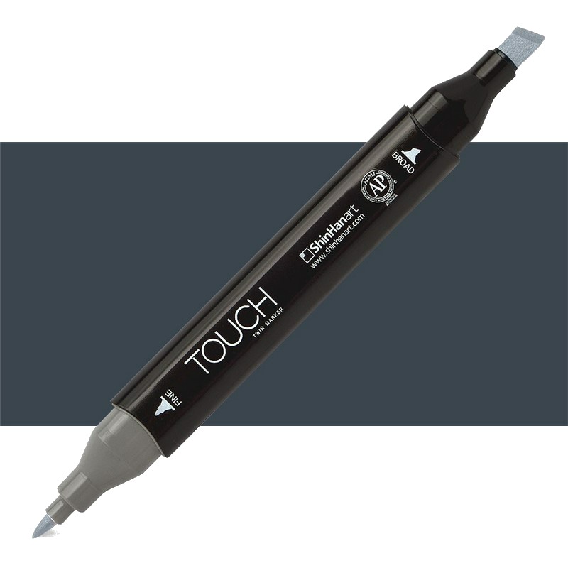 Lihová fixa TOUCH oboustranná Fine & Chisel, BG9 Blue grey
