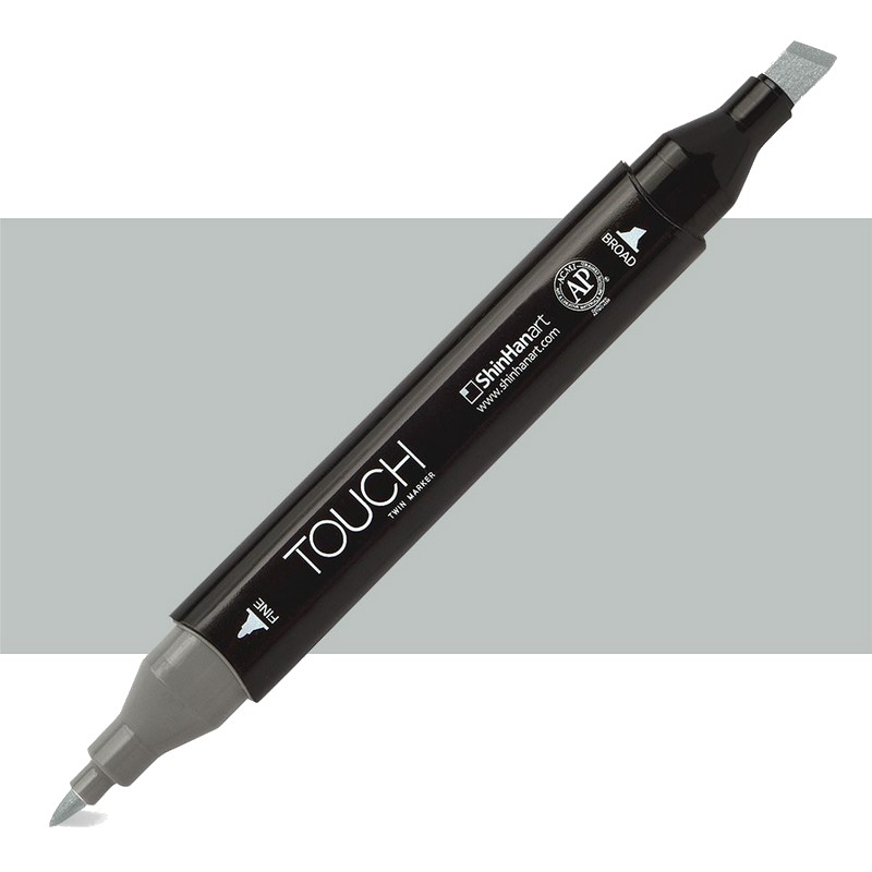Lihová fixa TOUCH oboustranná Fine & Chisel, GG3 Green grey