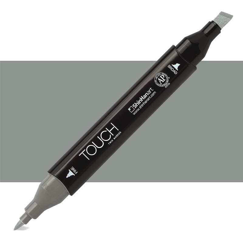 Lihová fixa TOUCH oboustranná Fine & Chisel, GG5 Green grey