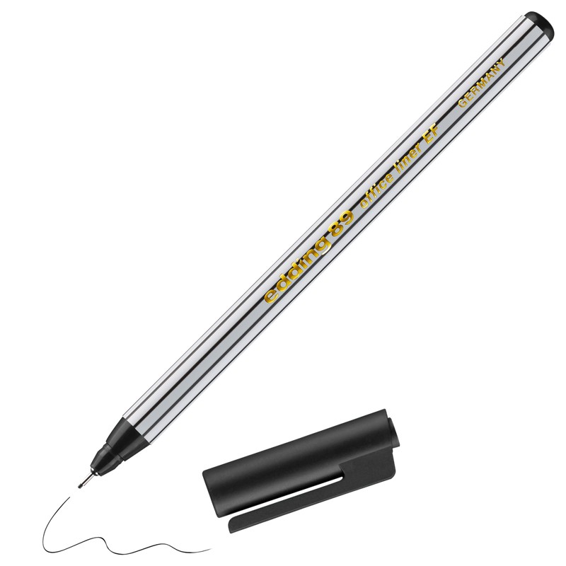 Liner EDDING 89 na papír EF, černý