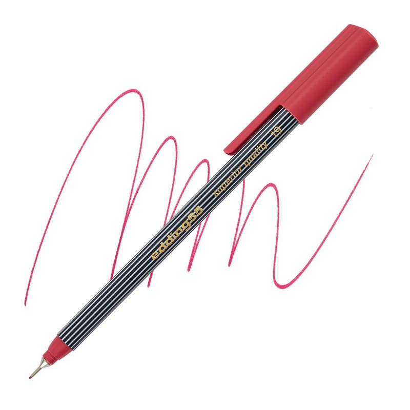 Liner EDDING 55 na papír, karmínový