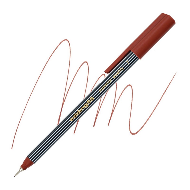 Liner EDDING 55 na papír, hnědý