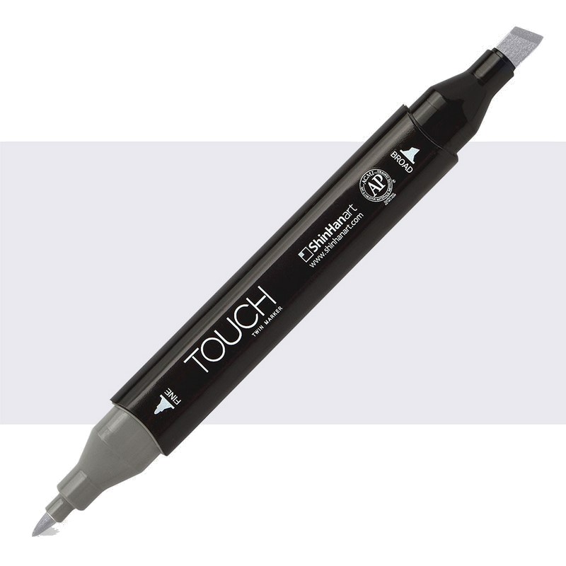 Lihová fixa TOUCH oboustranná Fine & Chisel, CG0.5 Cool grey