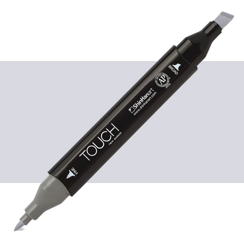 Lihová fixa TOUCH oboustranná Fine & Chisel, CG1 Cool grey