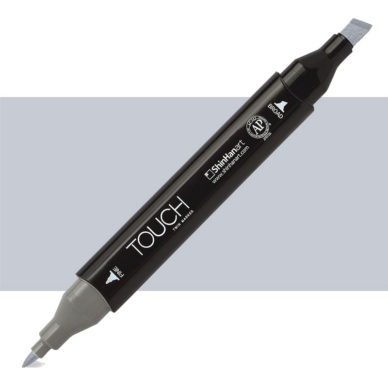 Lihová fixa TOUCH oboustranná Fine & Chisel, CG2 Cool grey