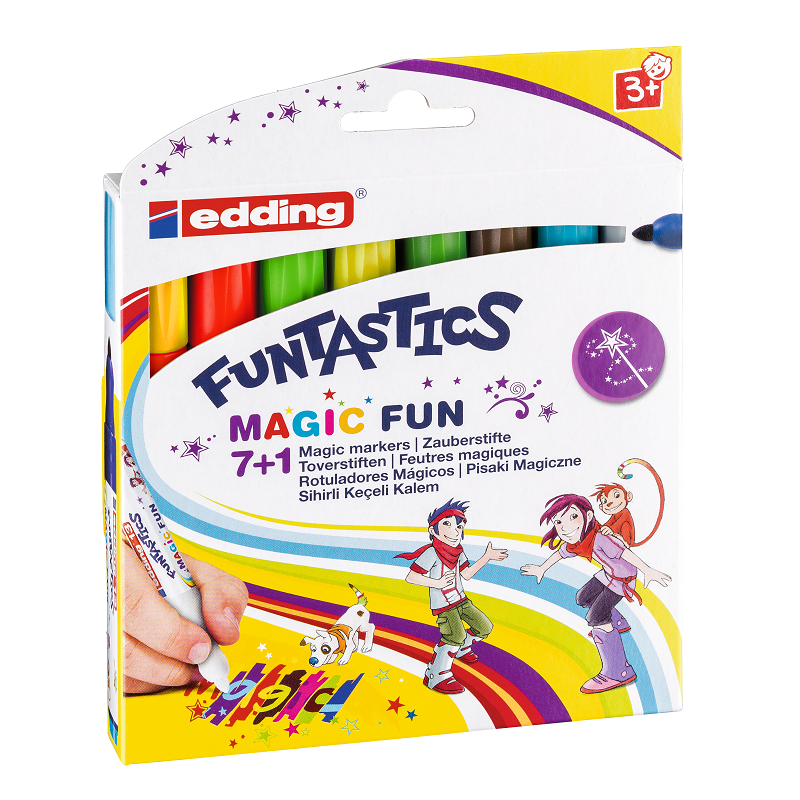 Sada EDDING FUNTASTICS MAGIC FUN na papír, 8ks
