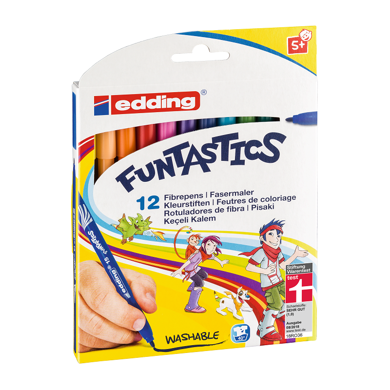 Sada EDDING FUNTASTICS na papír, 12ks