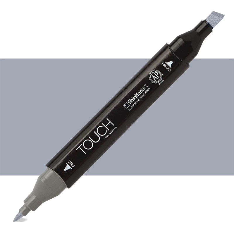Lihová fixa TOUCH oboustranná Fine & Chisel, CG4 Cool grey