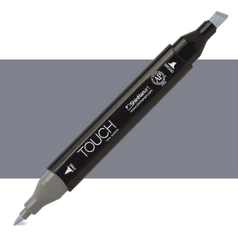 Lihová fixa TOUCH oboustranná Fine & Chisel, CG6 Cool grey