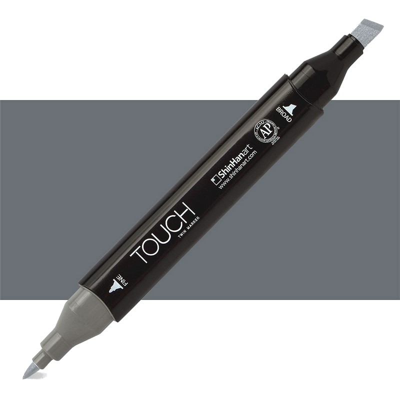 Lihová fixa TOUCH oboustranná Fine & Chisel, CG7 Cool grey