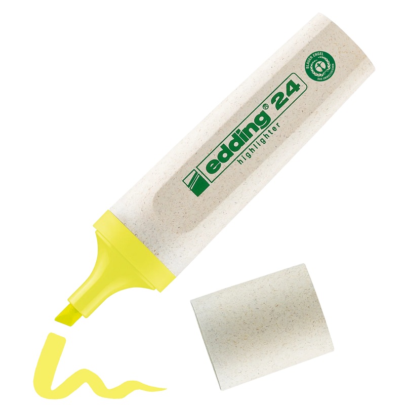 Zvýrazňovač EDDING 24 EcoLine, žlutý