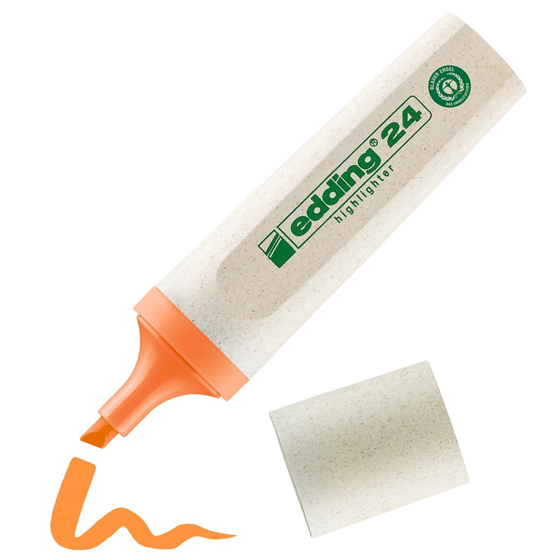 Zvýrazňovač EDDING 24 EcoLine, oranžový