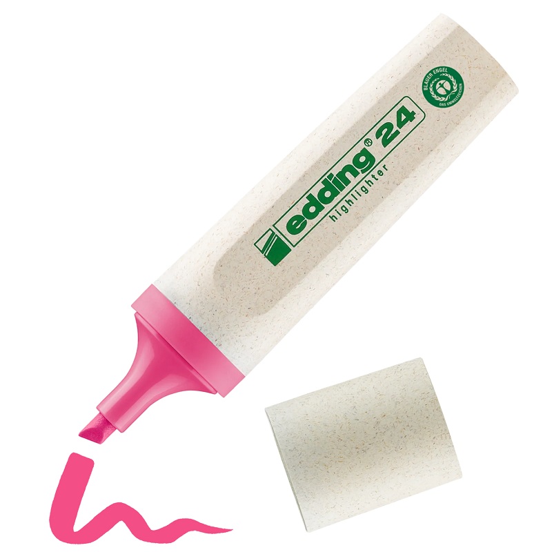 Zvýrazňovač EDDING 24 EcoLine, růžový