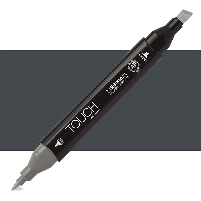 Lihová fixa TOUCH oboustranná Fine & Chisel, CG9 Cool grey