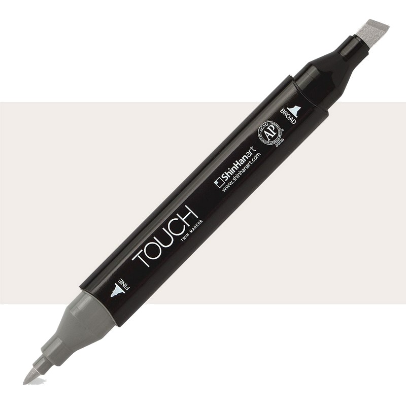 Lihová fixa TOUCH oboustranná Fine & Chisel, WG0.5 Warm grey