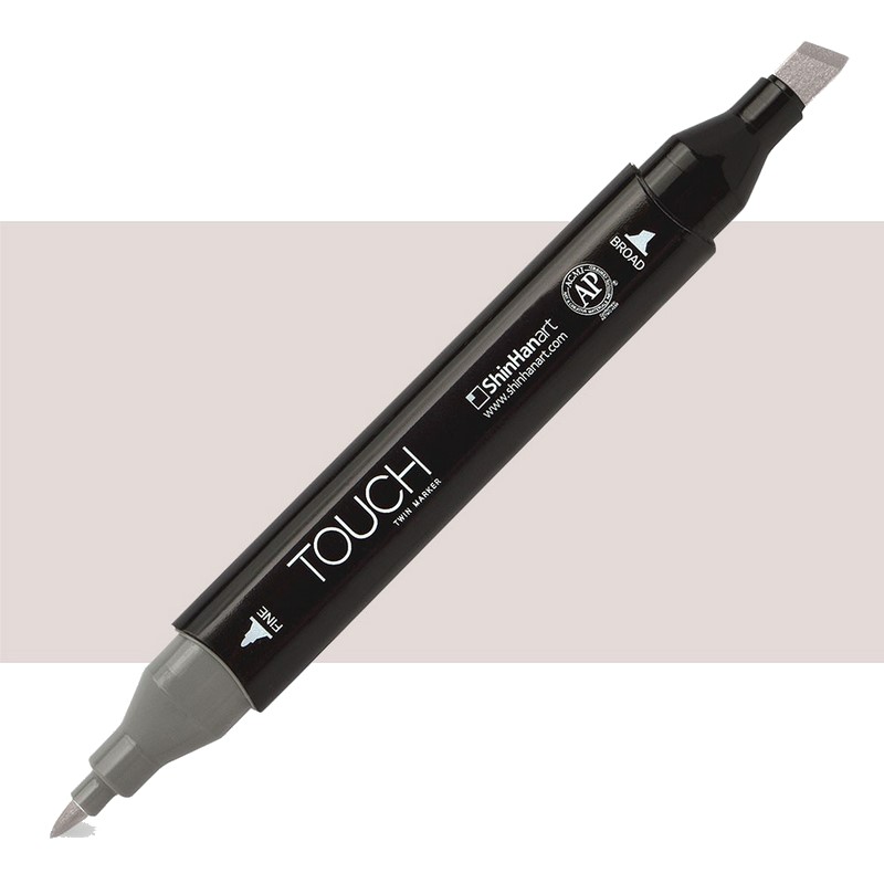Lihová fixa TOUCH oboustranná Fine & Chisel, WG1 Warm grey