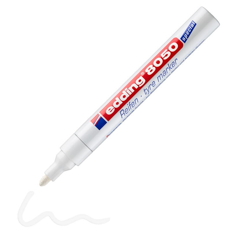 Popisovač na pneumatiky EDDING 8050, bílý